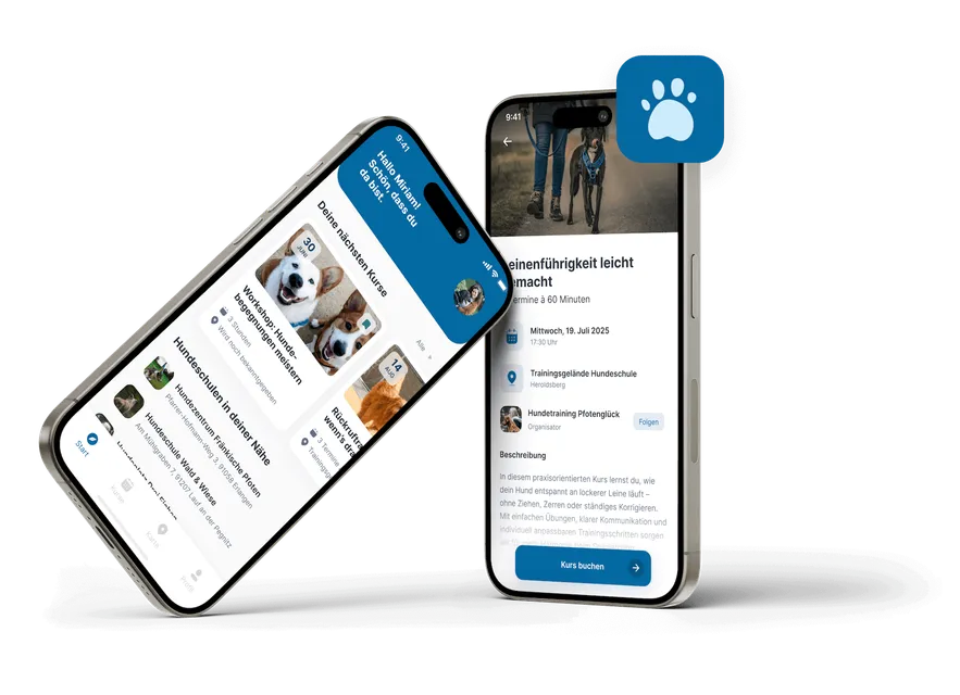 Screenshot der Canity Mobile App mit Kursbuchungsfunktion